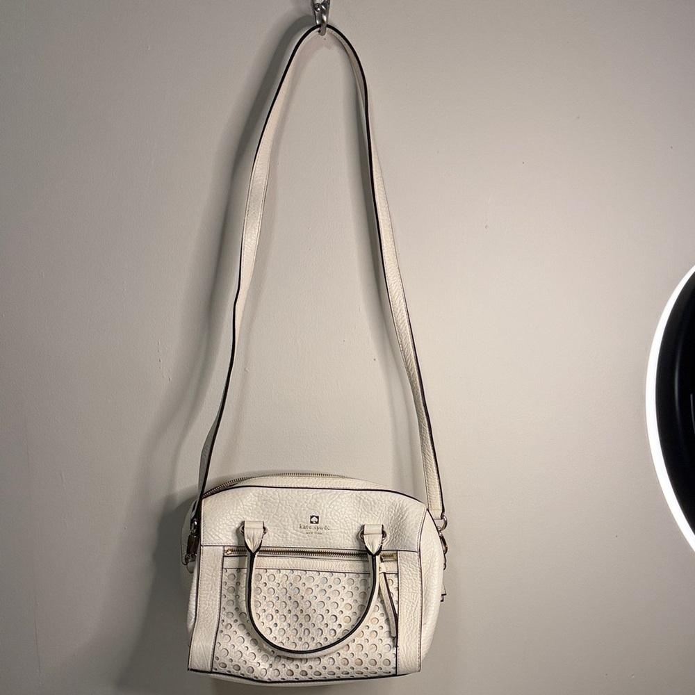 Kate Spade Elegant Cream Crossbody Bag